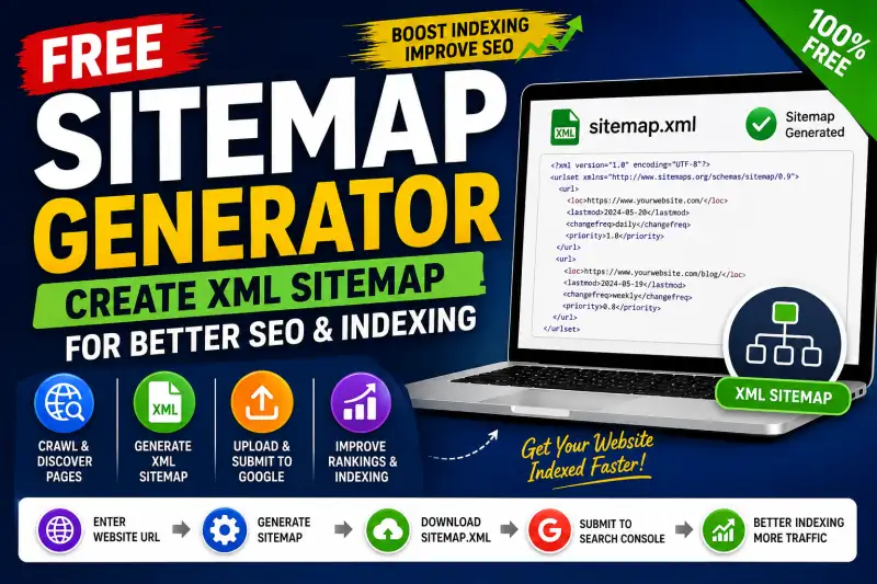 Free Sitemap Generator: Create XML Sitemaps for Better Website Indexing & SEO