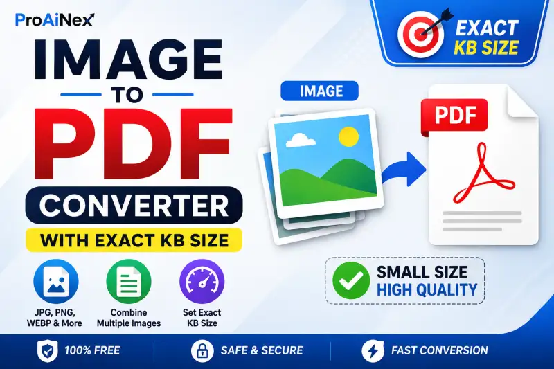 Image to PDF Converter – Convert Images to PDF with Exact KB Size Online for Free