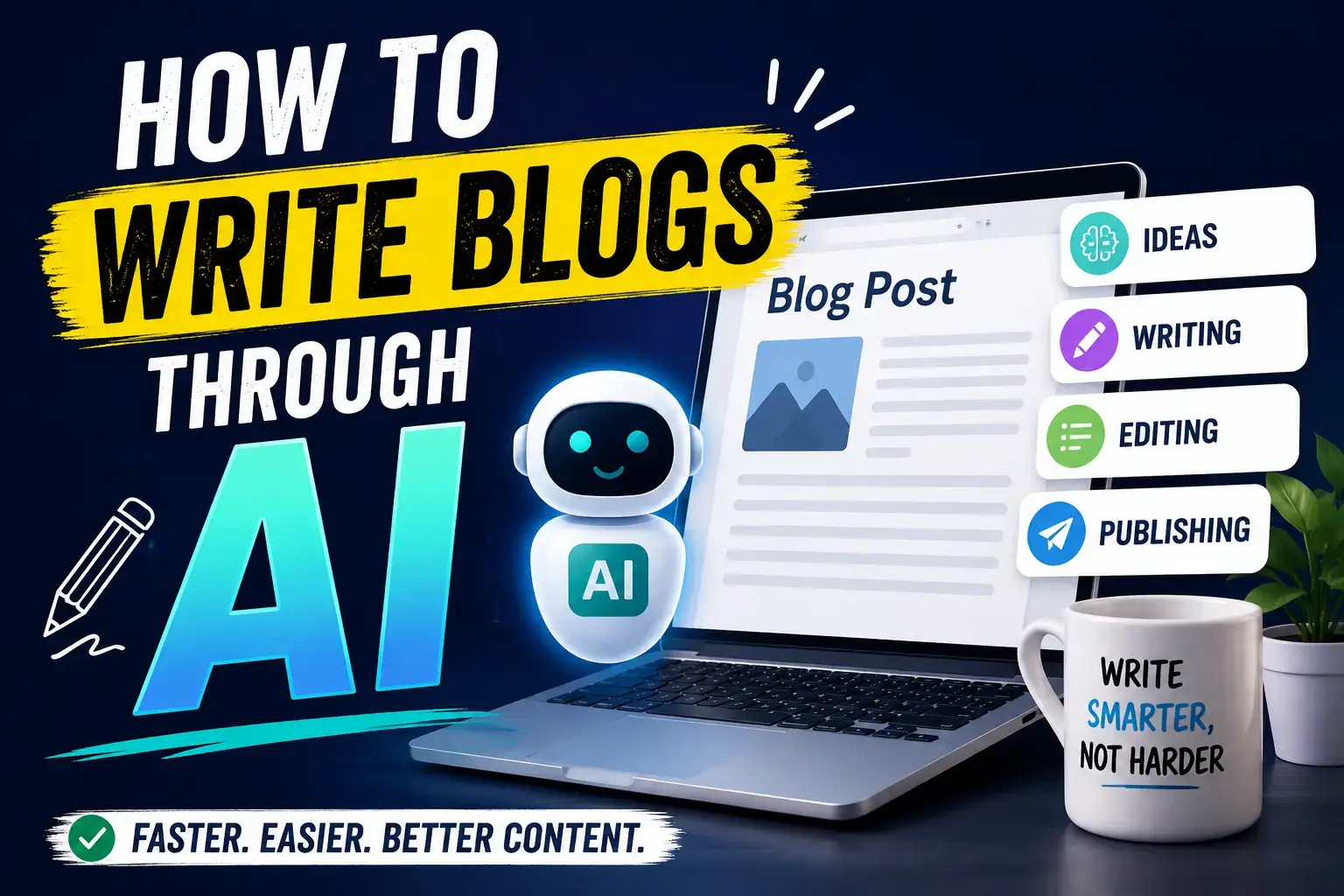 How to Write Blogs Through AI in 2026
