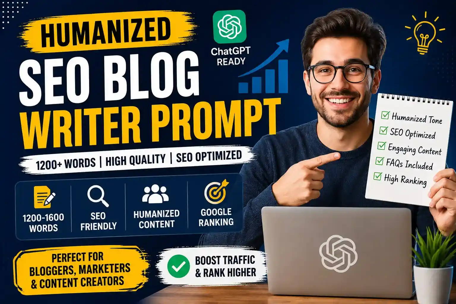 Humanized High-Level SEO Blog Writer (1200–1600 Words)
