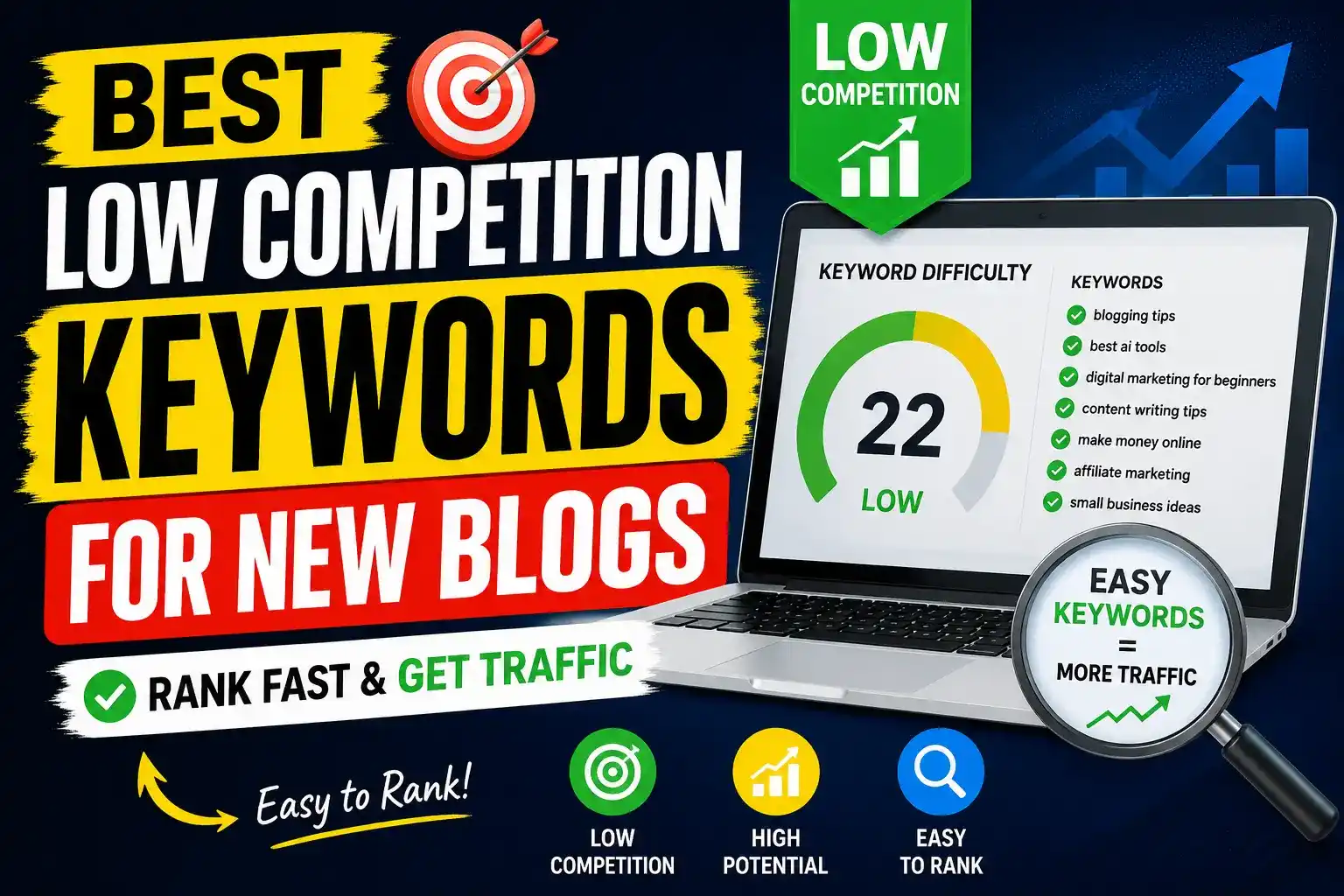 Best Low Competition Keywords for New Blogs in 2026
