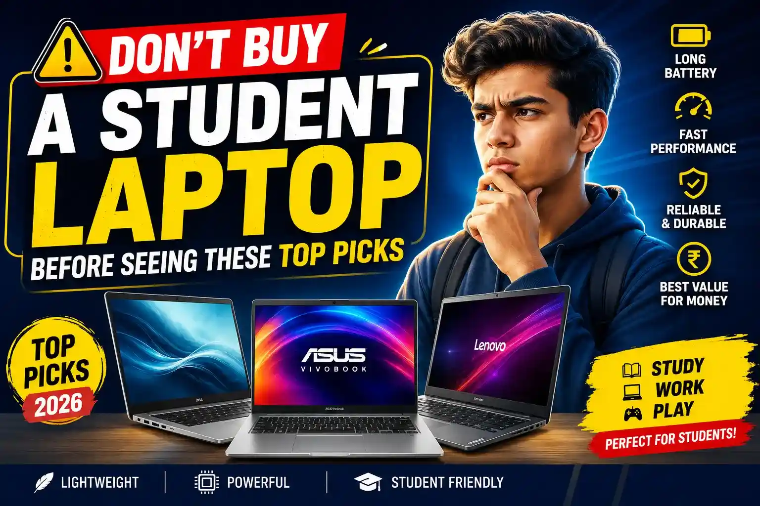 Don’t Buy a Student Laptop Before Seeing These Top Picks