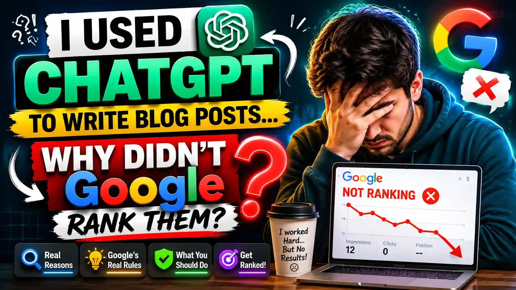 I Used ChatGPT to Write Blog Posts… Why Didn’t Google Rank Them?